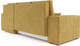 Миниатюра изображения товара Диван угловой Mebel-Ars Монреаль правый (Cabrio 27 желтый)