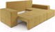 Миниатюра изображения товара Диван угловой Mebel-Ars Монреаль правый (Cabrio 27 желтый)