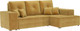 Миниатюра изображения товара Диван угловой Mebel-Ars Монреаль правый (Cabrio 27 желтый)