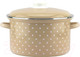 Миниатюра изображения товара Кастрюля Эмаль Горох мелкий 18-Б1614/4М (бежевый)