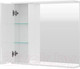 Миниатюра изображения товара Шкаф с зеркалом для ванной Volna Lake 80 L (белый)