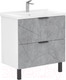 Миниатюра изображения товара Тумба с умывальником Volna Twing 60.2Y бетон Миранда 60 (напольная)