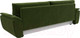 Миниатюра изображения товара Диван Лига Диванов Нэстор Лайт (микровельвет зеленый)