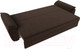 Миниатюра изображения товара Диван Лига Диванов Нэстор Лайт (микровельвет коричневый)