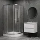 Миниатюра изображения товара Душевой уголок Saniteco SN-801W (80x80)