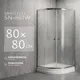 Миниатюра изображения товара Душевой уголок Saniteco SN-801W (80x80)