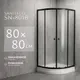 Миниатюра изображения товара Душевой уголок Saniteco SN-801B (80x80)