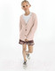 Миниатюра изображения товара Кофта для малышей Amarobaby Knit / AB-OD21-KNIT19S/00-104 (белый/розовый, р.104)