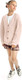 Миниатюра изображения товара Кардиган детский Amarobaby Knit / AB-OD21-KNIT19S/00-116 (белый/розовый, р.116)
