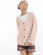 Миниатюра изображения товара Кофта для малышей Amarobaby Knit / AB-OD21-KNIT19S/00-98 (белый/розовый, р.98)