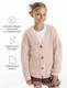 Миниатюра изображения товара Кофта для малышей Amarobaby Knit / AB-OD21-KNIT19S/00-98 (белый/розовый, р.98)