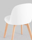 Миниатюра изображения товара Стул Stool Group Fog с подушкой / SL-7022DM (белый, деревянные ножки)