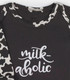 Миниатюра изображения товара Боди для малышей Rant Milk-Aholic С длинным рукавом / 6181 (графит, р.68)