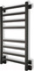 Миниатюра изображения товара Полотенцесушитель водяной Маргроид Вид 81/10 Профильный 80x50 (перекладины 30x10, полимерное покрытие, черный матовый)