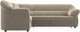 Миниатюра изображения товара Диван угловой Лига Диванов Карнелла левый (микровельвет бежевый)