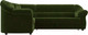 Миниатюра изображения товара Диван угловой Лига Диванов Карнелла левый (микровельвет зеленый)