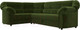 Миниатюра изображения товара Диван угловой Лига Диванов Карнелла левый (микровельвет зеленый)