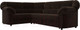 Миниатюра изображения товара Диван угловой Лига Диванов Карнелла левый (микровельвет коричневый)