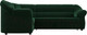Миниатюра изображения товара Диван угловой Лига Диванов Карнелла левый (велюр зеленый)