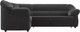 Миниатюра изображения товара Диван угловой Лига Диванов Карнелла левый (велюр серый)