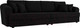 Миниатюра изображения товара Диван Лига Диванов Милтон / 109783 (микровельвет черный)