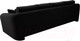 Миниатюра изображения товара Диван Лига Диванов Милтон / 109783 (микровельвет черный)