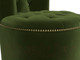 Миниатюра изображения товара Пуф Лига Диванов Саваж (микровельвет, зеленый/бежевый)