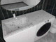 Миниатюра изображения товара Умывальник Marko Марсал 120 L (белый мрамор)