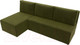 Миниатюра изображения товара Диван угловой Лига Диванов Поло левый (микровельвет зеленый)