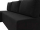 Миниатюра изображения товара Диван угловой Лига Диванов Поло левый (микровельвет черный)