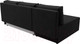 Миниатюра изображения товара Диван угловой Лига Диванов Поло левый (микровельвет черный)