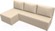 Миниатюра изображения товара Диван угловой Лига Диванов Поло левый (экокожа бежевый)