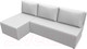 Миниатюра изображения товара Диван угловой Лига Диванов Поло левый (экокожа белый)