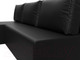 Миниатюра изображения товара Диван угловой Лига Диванов Поло левый (экокожа черный)