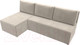 Миниатюра изображения товара Диван угловой Лига Диванов Поло левый (микровельвет бежевый)