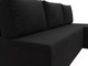 Миниатюра изображения товара Диван угловой Лига Диванов Поло правый (микровельвет черный)