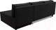 Миниатюра изображения товара Диван угловой Лига Диванов Поло правый (микровельвет черный)