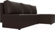 Миниатюра изображения товара Диван угловой Лига Диванов Поло правый (экокожа коричневый)