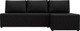 Миниатюра изображения товара Диван угловой Лига Диванов Поло правый (экокожа черный)