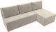 Миниатюра изображения товара Диван угловой Лига Диванов Поло правый (микровельвет бежевый)