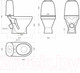 Миниатюра изображения товара Унитаз напольный Sanita Виктория WC.CC/Victoria/1-P/WHT.G/S1