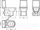 Миниатюра изображения товара Унитаз напольный Sanita Luxe Next Slim WC.CC/Next/2-SlimDM/WHT.G/S1