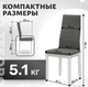Миниатюра изображения товара Стул Mio Tesoro Джия DC-060KD (серый/белый)