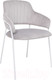 Миниатюра изображения товара Стул Алвест AV 448 (светло-серый бархат H-09/белый)