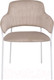 Миниатюра изображения товара Стул Алвест AV 448 (серо-бежевый бархат H-08/белый)