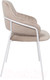 Миниатюра изображения товара Стул Алвест AV 448 (серо-бежевый бархат H-08/белый)