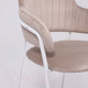 Миниатюра изображения товара Стул Алвест AV 448 (серо-бежевый бархат H-08/белый)