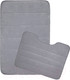 Миниатюра изображения товара Набор ковриков для ванной и туалета Вилина Велюр 7174 (60x100, 50x60, светло-серый)