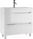 Миниатюра изображения товара Тумба под умывальник Айсберг Bazis 90 Ева В2 DA5909T (с двумя ящиками)