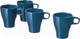Миниатюра изображения товара Набор кружек Swed house Kaffekopp MR3-36 (темно-бирюзовый)